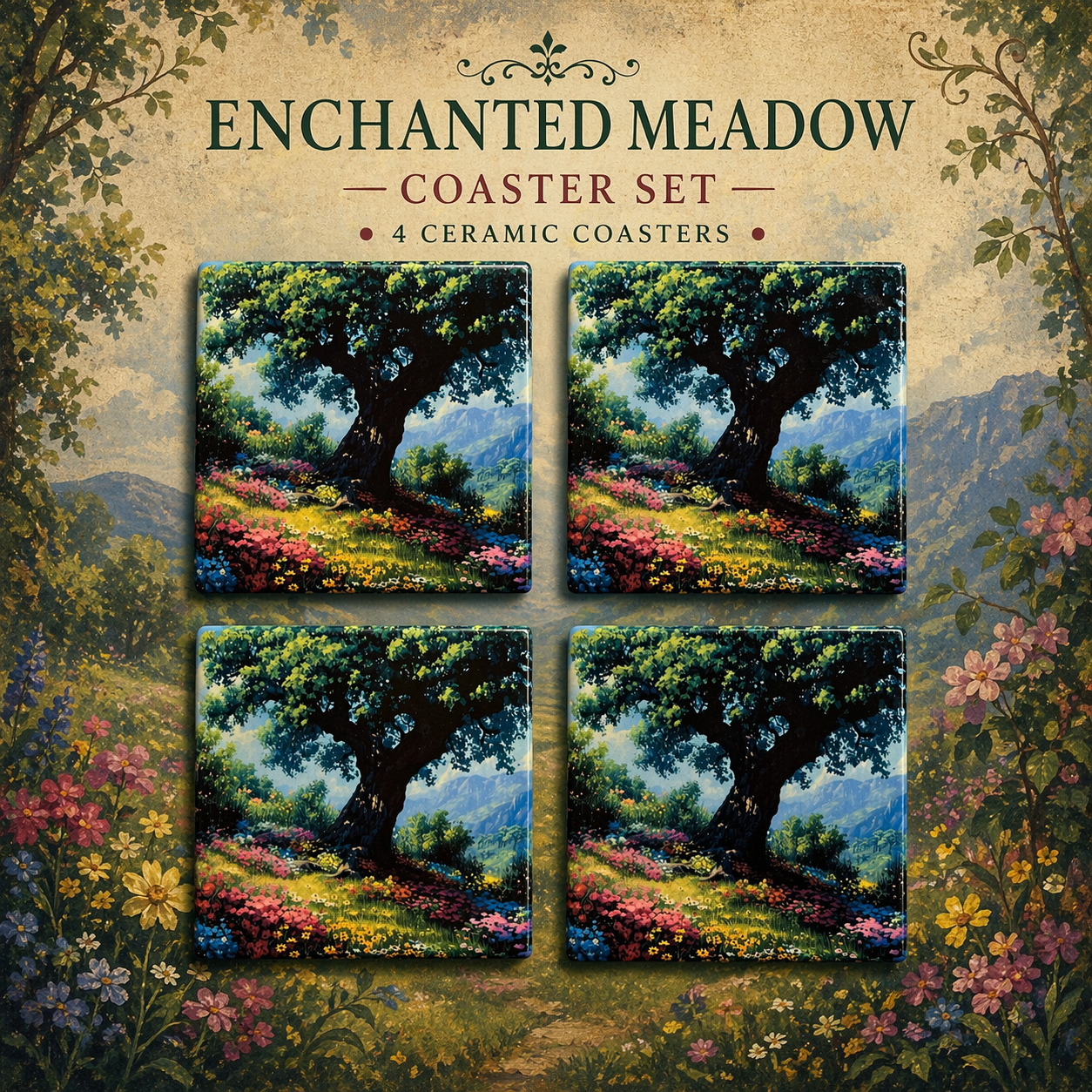 1-Image Coaster Set