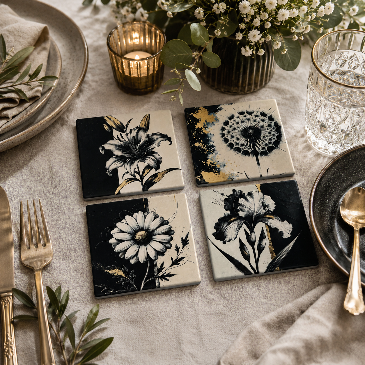 4-Image Coaster Set