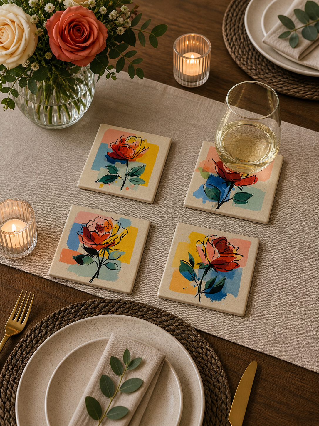 4-Image Coaster Set