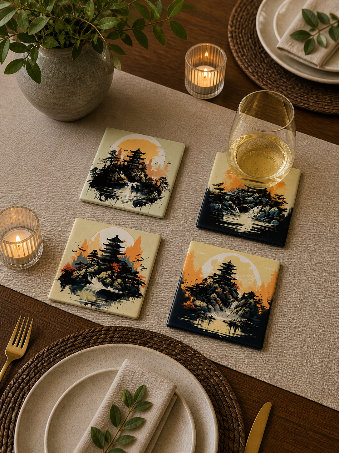 4-Image Coaster Set